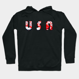 USA RED White And Blue Hoodie